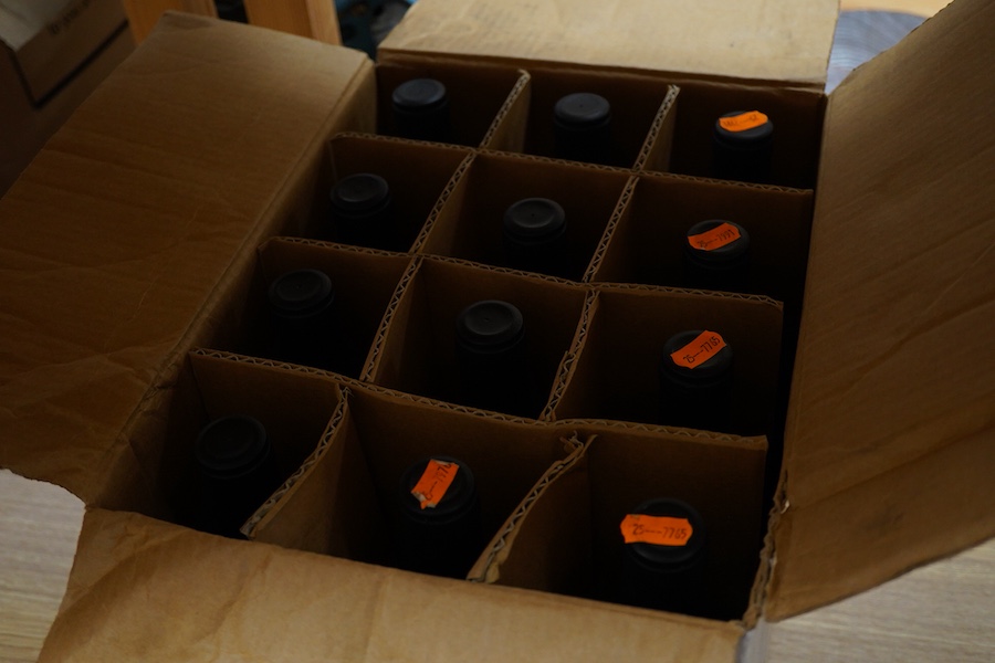 Varner pinot noir, 2014, twelve bottles